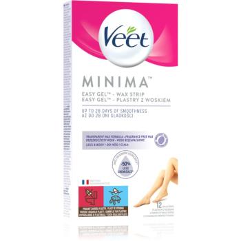 Veet Minima Hypoallergenic benzi depilatoare cu ceara rece pentru picioare 12 buc