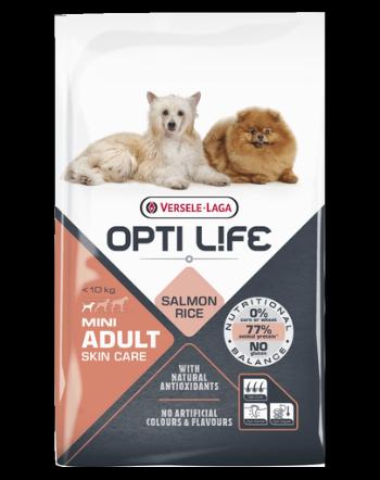 VERSELE-LAGA Opti Life Adult Skin Care Mini hrana uscata caini adulti talie mica, cu probleme ale pielii 7,5 kg