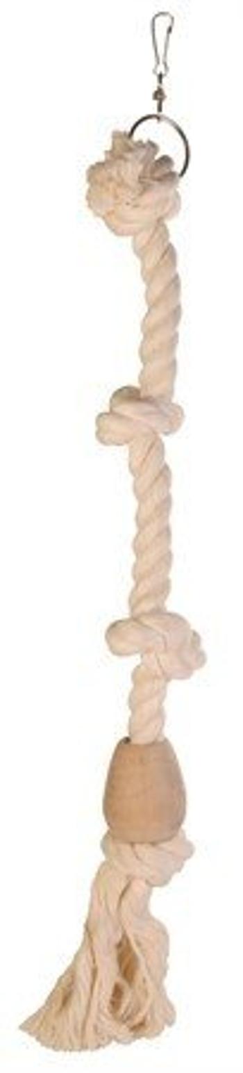 Trixie Climbing rope with wooden block, 60 cm/ř 23 mm