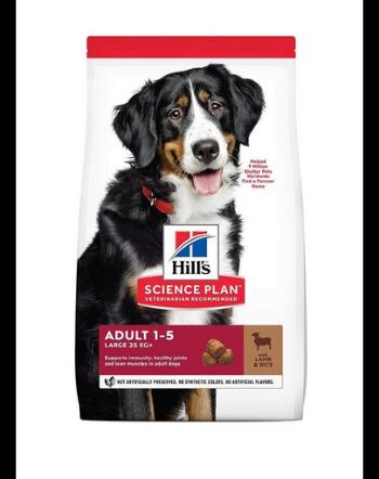 HILL'S Science Plan Canine Adult Large Breed Lamb&amp;Rice hrana pentru caini cu miel si orez 14 kg talie mare