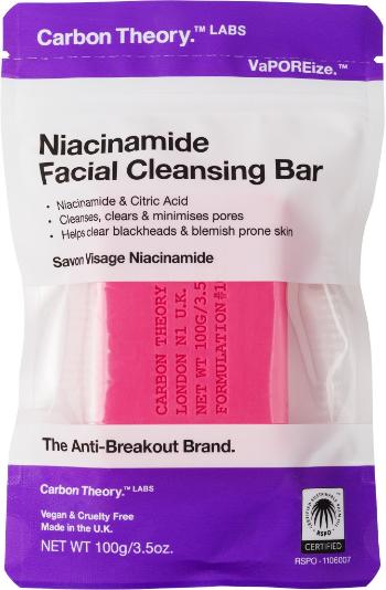 Carbon Theory Săpun de curățare pentru ten Niacinamide (Facial Cleansing Bar) 100 g