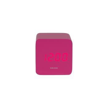 Karlsson 5982BP ceas LED de design cu alarmă roz, 7 cm