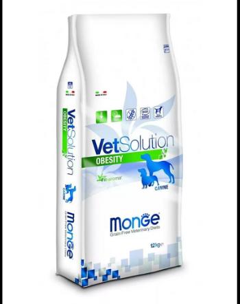 MONGE Vet Solution Dog Obesity 12 kg hrana dietetica pentru caini, pentru reducerea greutatii excesive