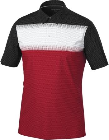 Galvin Green Mo Mens Breathable Short Sleeve Shirt Red/White/Black 2XL Rövid ujjú póló