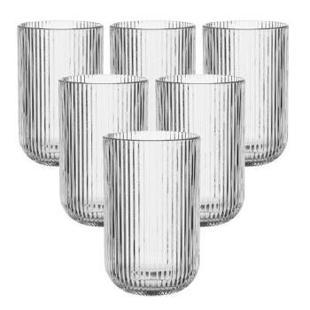 Pahar înalt Altom Selena, 430 ml, set de 6 buc., pur