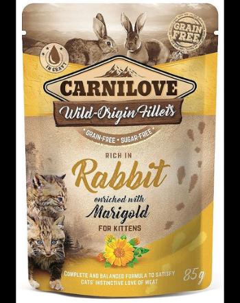 CARNILOVE Rabbit&amp;Marigold 24 x 85g hrana pentru pisici, iepure si galbenele