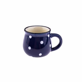 Cană din ceramică Dots 75 ml, albastră, albastru, 75 ml