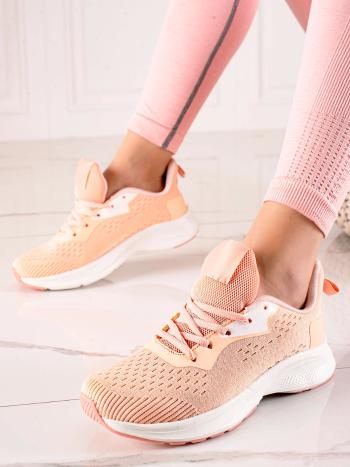 Adidași de lux pentru femei roz fără toc