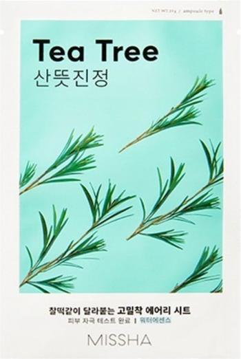 Missha Mască de față calmantă Tea Tree (Airy Fit Sheet Mask) 19 g