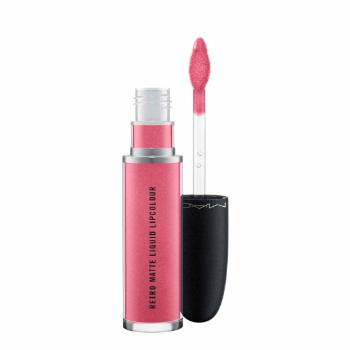 MAC Cosmetics Ruj cremos Retro Matte (Liquid Lip Colour) 5 ml Metallics Metallic Rose