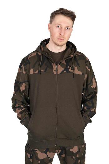 Fox Rybářská Mikina LW Khaki / Camo Split Zip Hoody - XXL,Fox Rybářská Mikina LW Khaki / Camo Split Zip Hoody - XXL