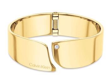 Calvin Klein Brățară deschisă placată cu aur prețuită Cherished 35000657