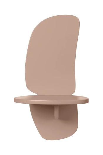 Závesná polica ferm LIVING Pilu Shelf 40 cm ružová farba