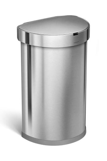 Odpadkový kôš so senzorom pohybu Simplehuman Sensor Liner Pocket 45 L šedá farba