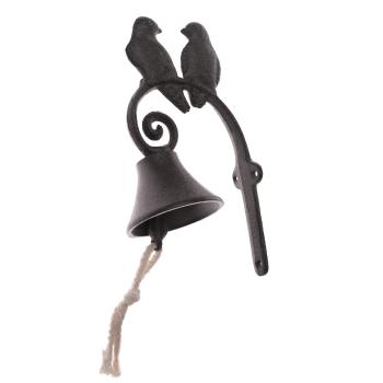 Clopot de fontă Iron bird, 15 x 23 x 9,5 cm