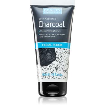 Beauty Formulas Charcoal exfoliant facial cu cărbune activ 150 ml