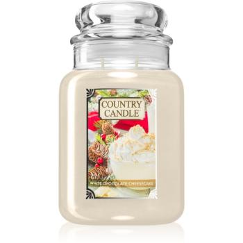 Country Candle White Chocolate Cheesecake lumânare parfumată 737 g