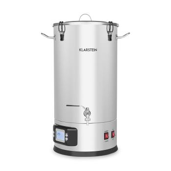 Klarstein MAISCHFEST, cazan pentru malț, 5 piese, 1500 W / 3000 W, 25 l, lcd tactil, oțel inoxidabil