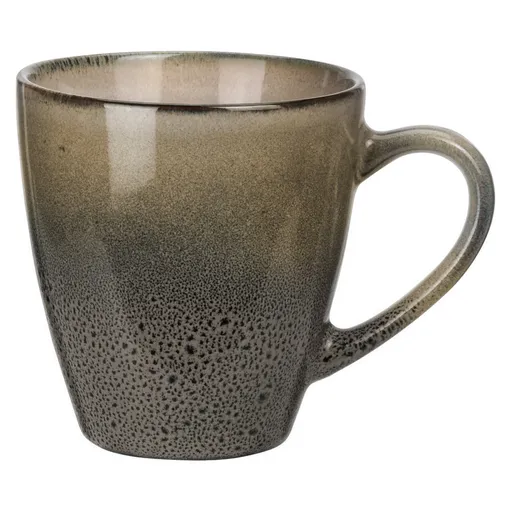 Cană mare din gresie ceramică Dario, 320 ml,  maro, maro