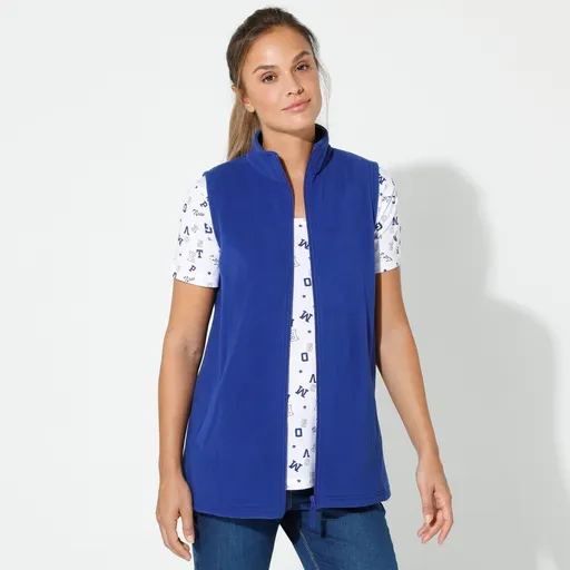 Fleece vestă cu fermoar