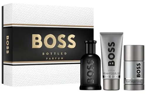 Hugo Boss Boss Bottled Parfum - parfum 100 ml + gel de duș 100 ml + deodorant solid 75 ml