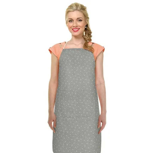 Șorț Bellatex Adela Floare înflorită gri, 67 x 84cm