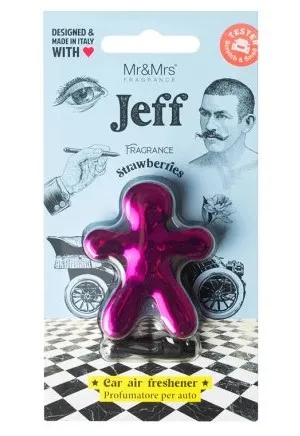 Mr&Mrs Fragrance Jeff Chrome Strawberries - parfum pentru mașină