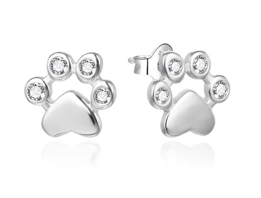 Agato Cercei din argint Lăbuțe cu zirconii AGT-E224PW