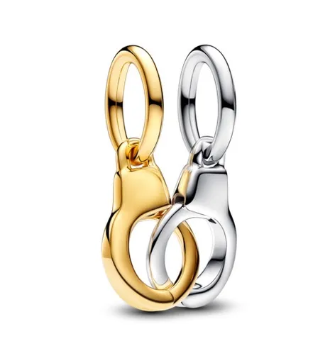 Pandora Pandantiv dublu bicolor Cătușe Shine Moments 763435C00