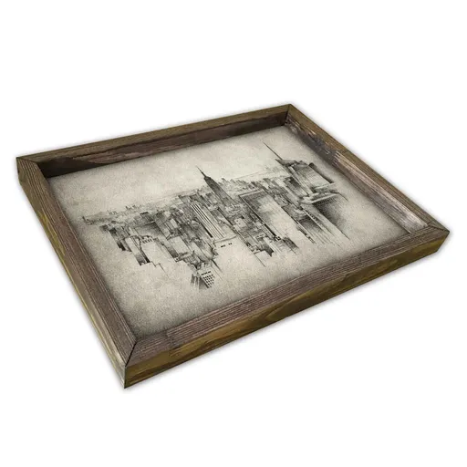 Tava pentru servire, AT-041, 30x40 cm, Multicolor