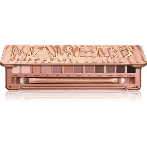 Urban Decay Naked3 paleta farduri de ochi cu pensula 12x1,3 g