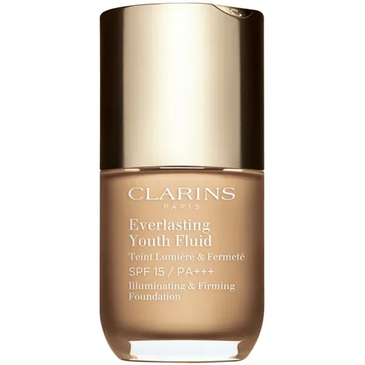 Clarins Everlasting Youth Fluid Foundation make-up pentru luminozitate SPF 15 culoare 106 Vanilla 30 ml