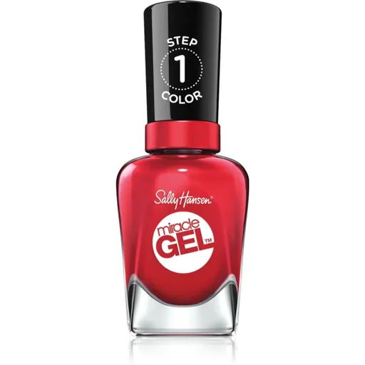 Sally Hansen Miracle Gel™ gel de unghii fara utilizarea UV sau lampa LED culoare 444 Off With Her Red! 14,7 ml