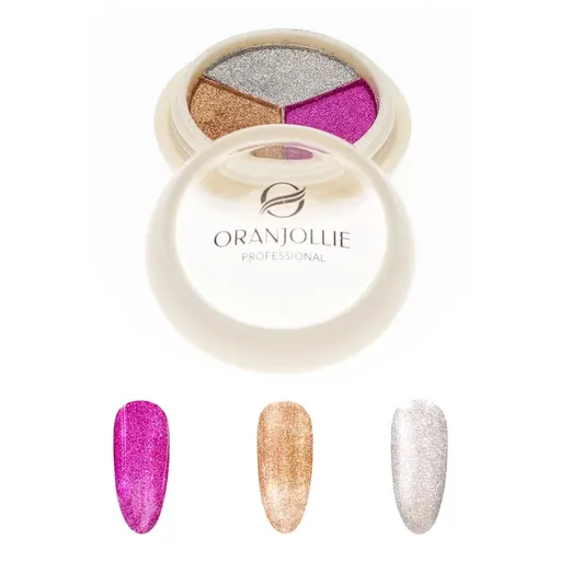 Pigment Unghii Holografic - Paleta Oranjollie 009, A57G