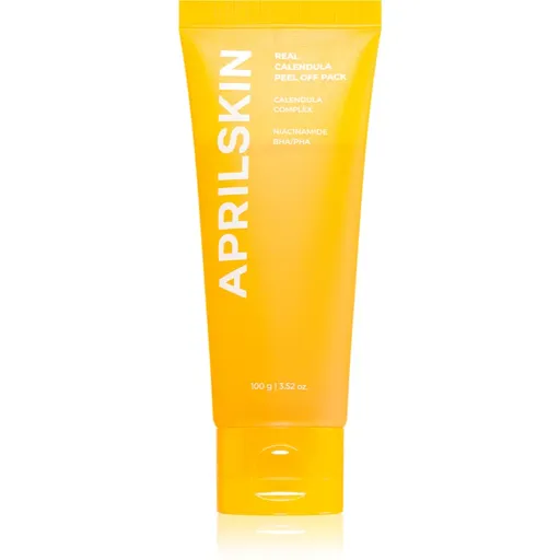 APRILSKIN Real Calendula Peel Off Pack masca pentru curatare profunda pentru luminozitate si hidratare 100 g