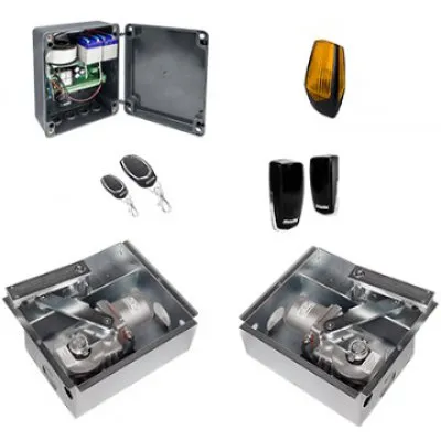 Automatizare ingropata pentru poarta batanta Motorline SUBWING724-KIT, 24 V, ciclu intensiv, 2x2.5m, 500kg
