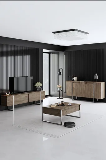 Set mobilier living, Hanah Home, Luxe, Nuc / Argint