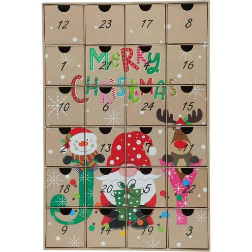 Calendar de Advent Joy, 38 x 26 x 6,5 cm