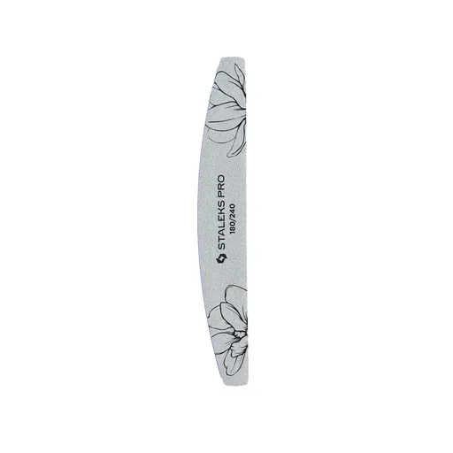 STALEKS Pilă minerală de unghii Expert 40 180/240 (Crescent Mineral Nail File) 25 buc