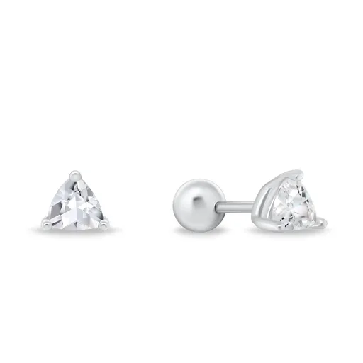 Brilio Silver Cercei stud din argint cu zirconiu cubic transparent EA1236W 0,4 cm