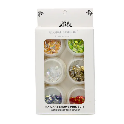 Set 6 decoratiuni pentru unghii, multicolor Global Fashion nr. 2