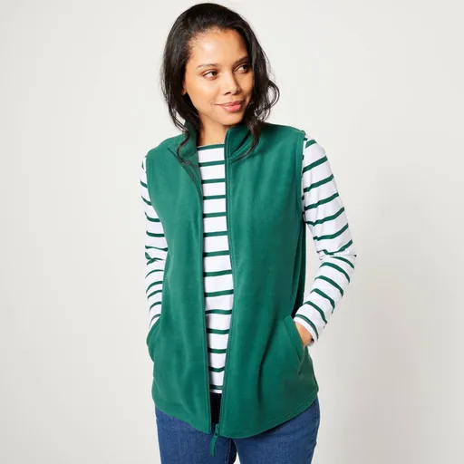 Fleece vestă cu fermoar