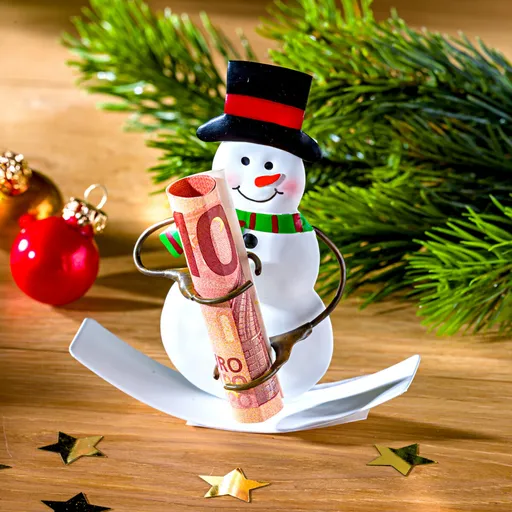 Suport pentru bancnote "Om de zăpadă"