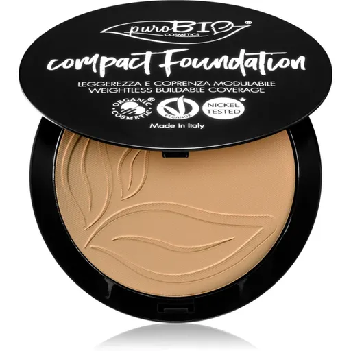 puroBIO Cosmetics Compact Foundation pudra compacta SPF 10 culoare 03 9 g