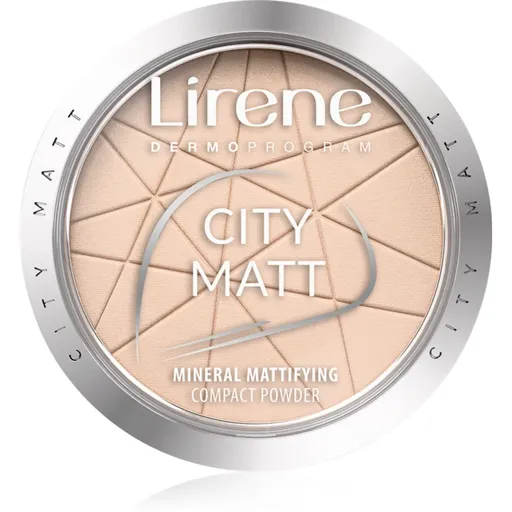 Lirene City Matt pudra matuire culoare 01 Transparent 9 g