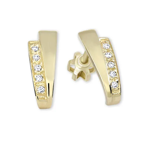 Soliter Cercei din aur galben cu cristale 239 001 00575