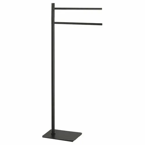 GEDY 113114 Artu suport cu suport pentru prosoape,pătrat, negru mat, negru