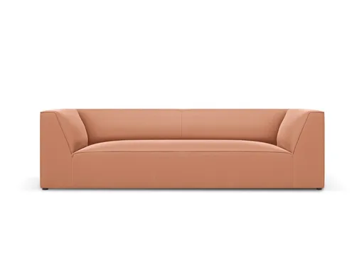 Canapea 3 locuri, Ruby, Micadoni Home, BL, 232x93x69 cm, catifea, roz