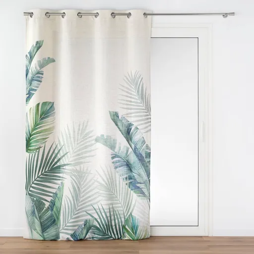 Cortină cu imprimeu de frunze