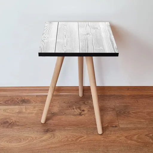 Masuta, Hanah Home, Shp364, 35x42x35 cm, Alb/Gri